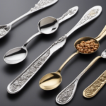 An image showcasing a small, delicate teaspoon holding 1/3 of 1 1/2 teaspoons
