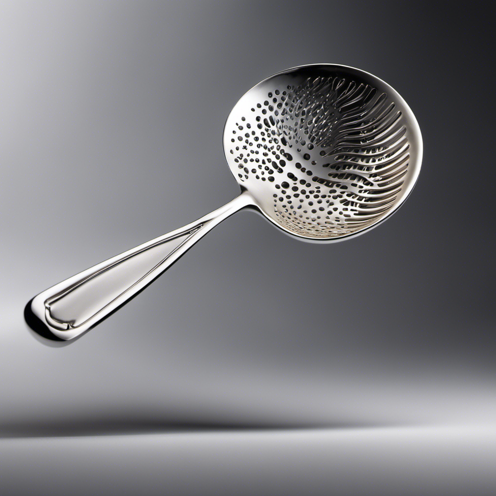 An image showcasing a delicate teaspoon filled with precisely measured 1/4th portion, capturing the exact quantity