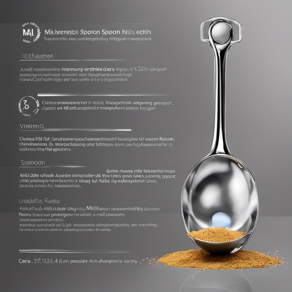 An image showcasing a clear, transparent measuring spoon filled precisely with 15ml of liquid