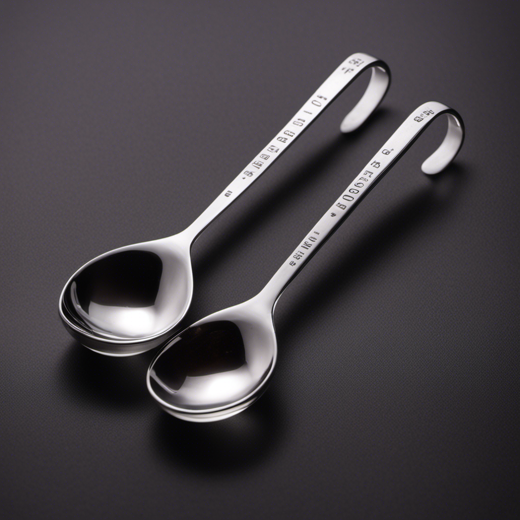 An image showcasing two transparent measuring spoons side by side, one labeled "18 ml" and the other "teaspoons