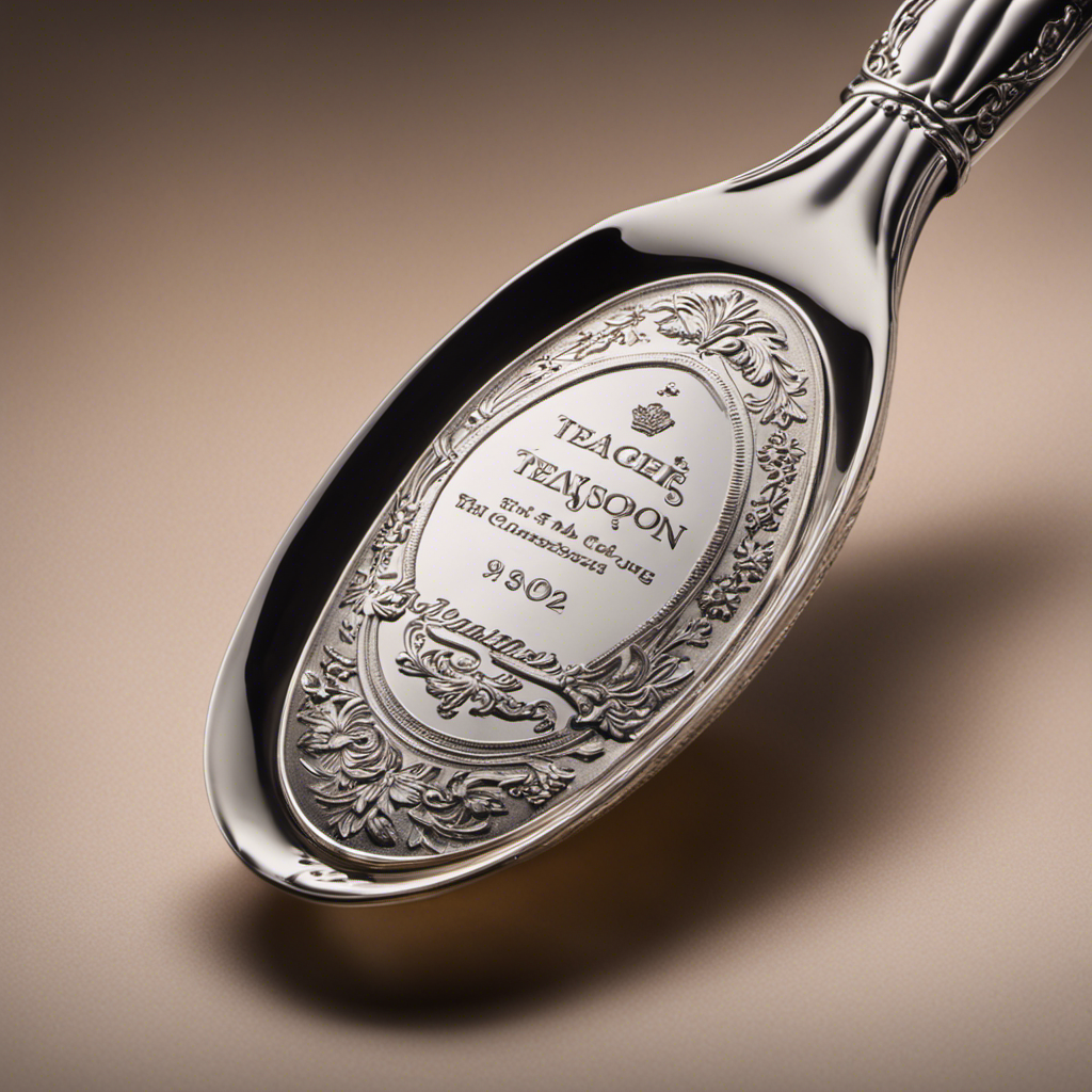 An image showcasing a small, delicate teaspoon filled with precisely measured 2 ounces of a liquid, highlighting the accurate conversion from fluid ounces to teaspoons