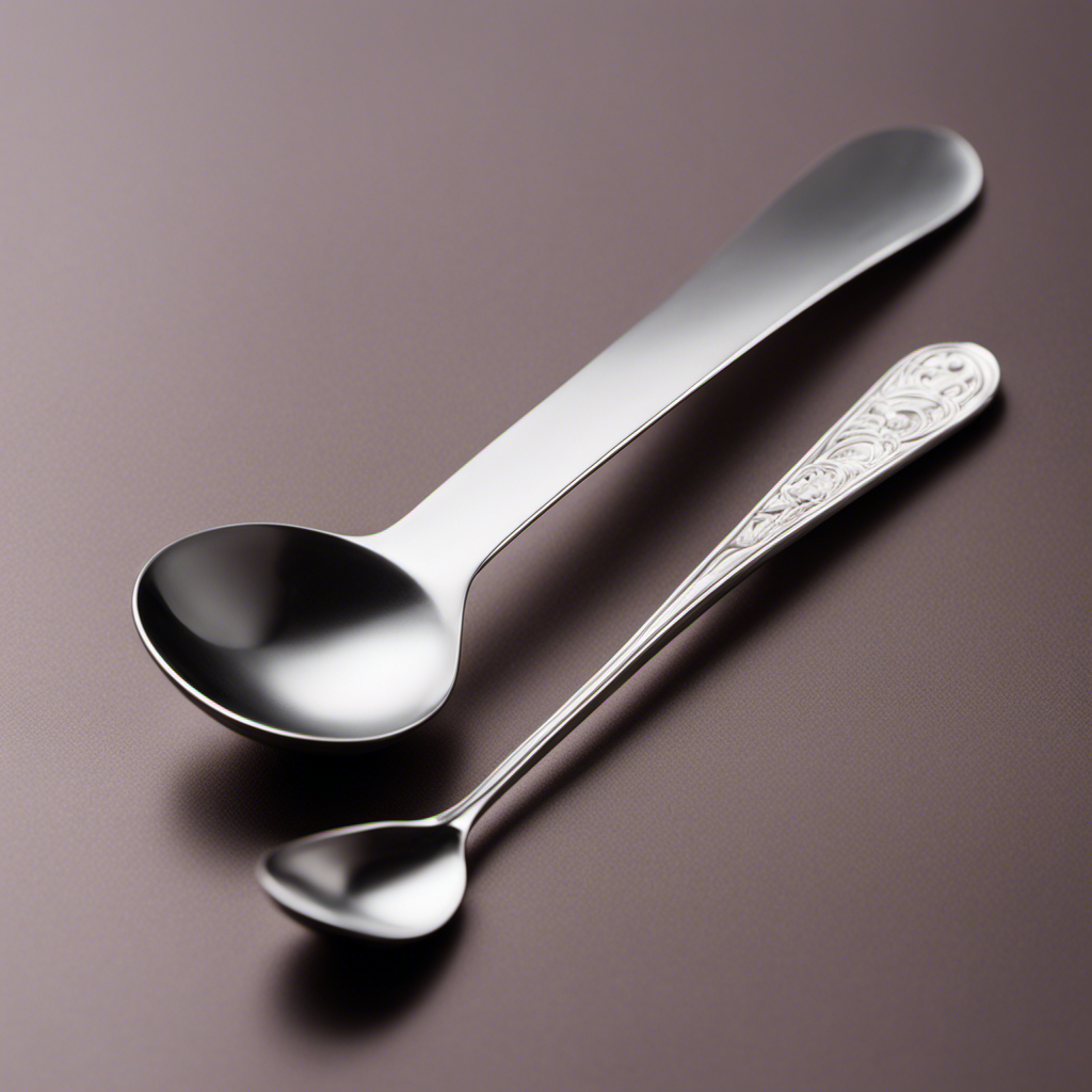 An image showcasing a delicate, translucent teaspoon filled with precisely measured