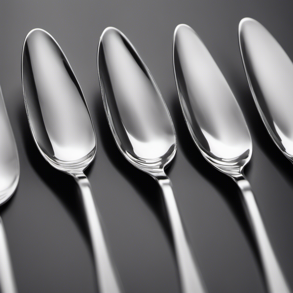 An image showcasing two identical teaspoons filled with precise amounts of liquid, with each teaspoon clearly marked at the 1-teaspoon mark