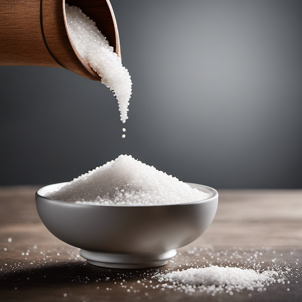 An image that portrays the visual representation of 2,300 mg of salt in teaspoons