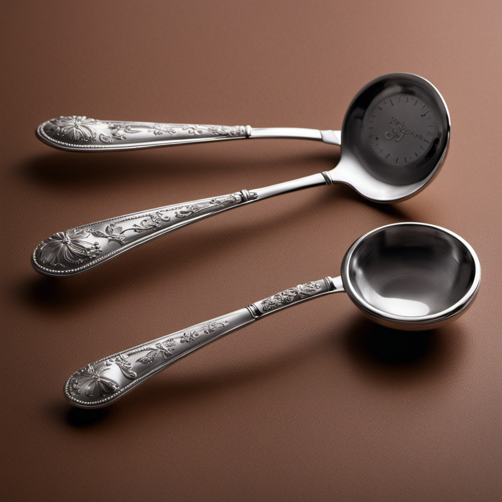 An image showcasing three delicate, silver teaspoons gracefully balanced on a precision scale
