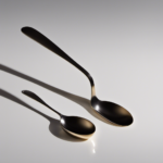 An image showcasing a measuring spoon containing 4 tablespoons of a smooth, creamy substance, with an additional 1 and 1/2 teaspoons of the same substance poured right beside it