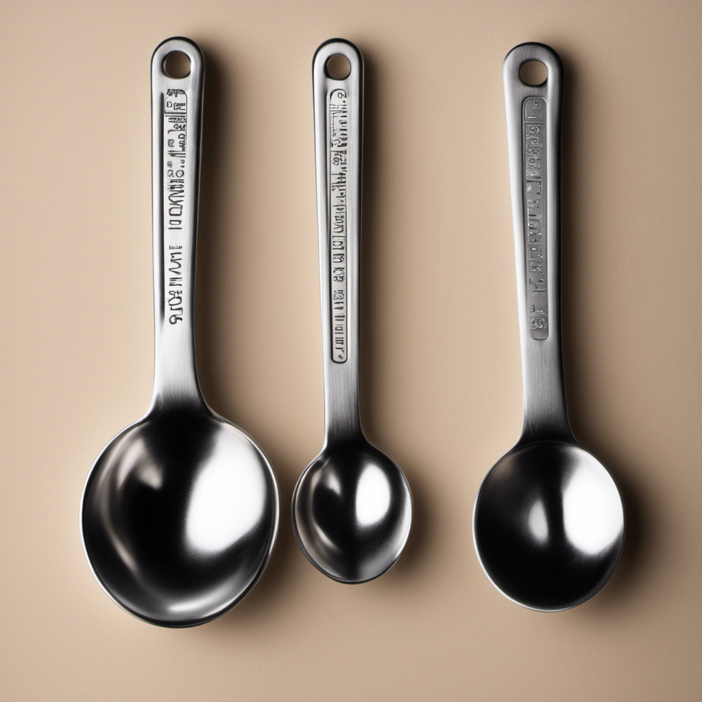 An image depicting two measuring spoons side by side, one labeled "5 mL" and the other "1 tsp