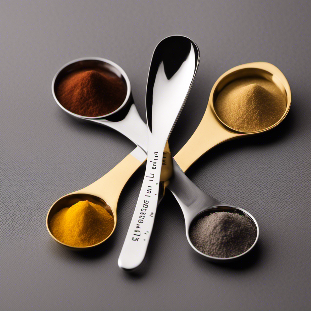 An image showcasing two measuring spoons side by side - one labeled "5 mL" and the other labeled "1 teaspoon
