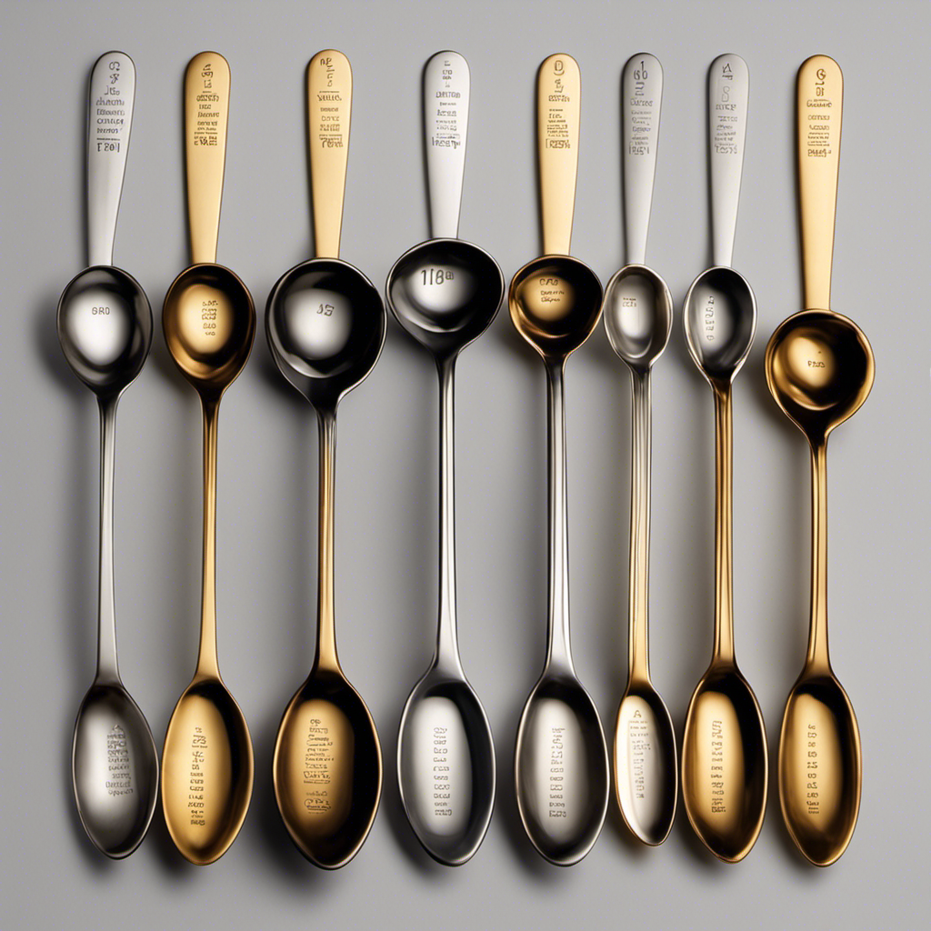 An image displaying 51 four-teaspoon measures alongside a tablespoon, vividly capturing the conversion process