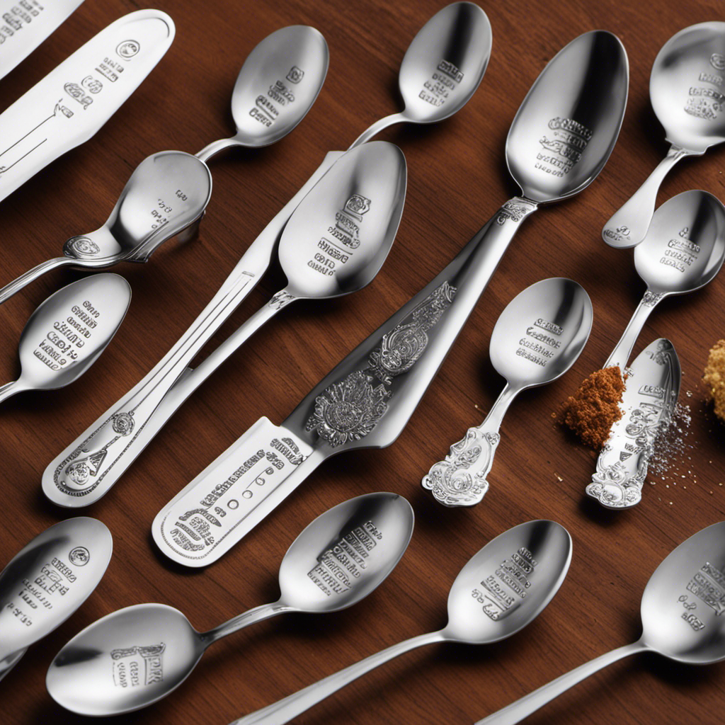 An image showcasing an assortment of precisely measured teaspoons, each labeled with their corresponding amount in milliequivalents (Meq), highlighting the representation of 60 Meq using an easily distinguishable visual cue