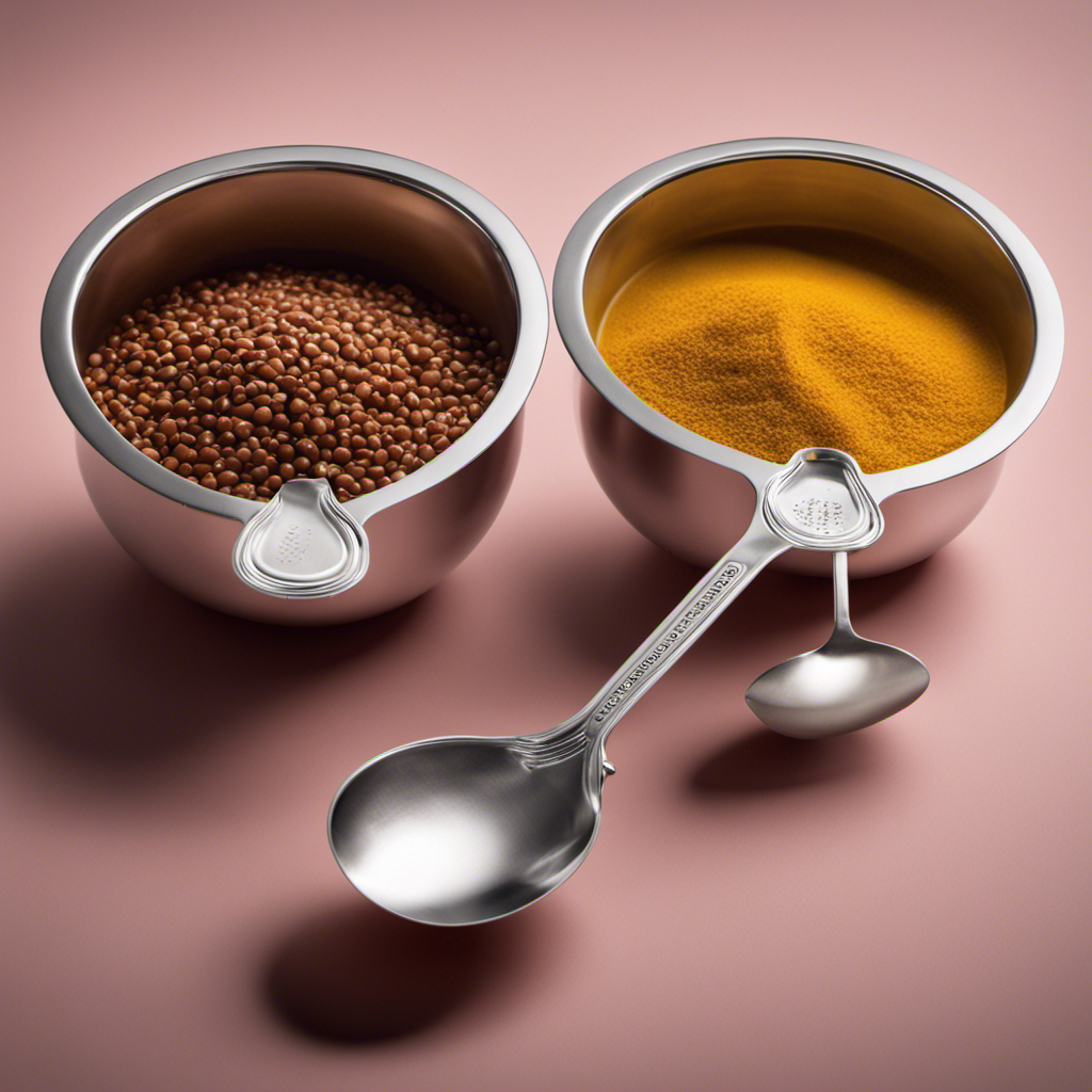 An image depicting two measuring cups side by side: one filled with 80ml of liquid, the other with 120ml