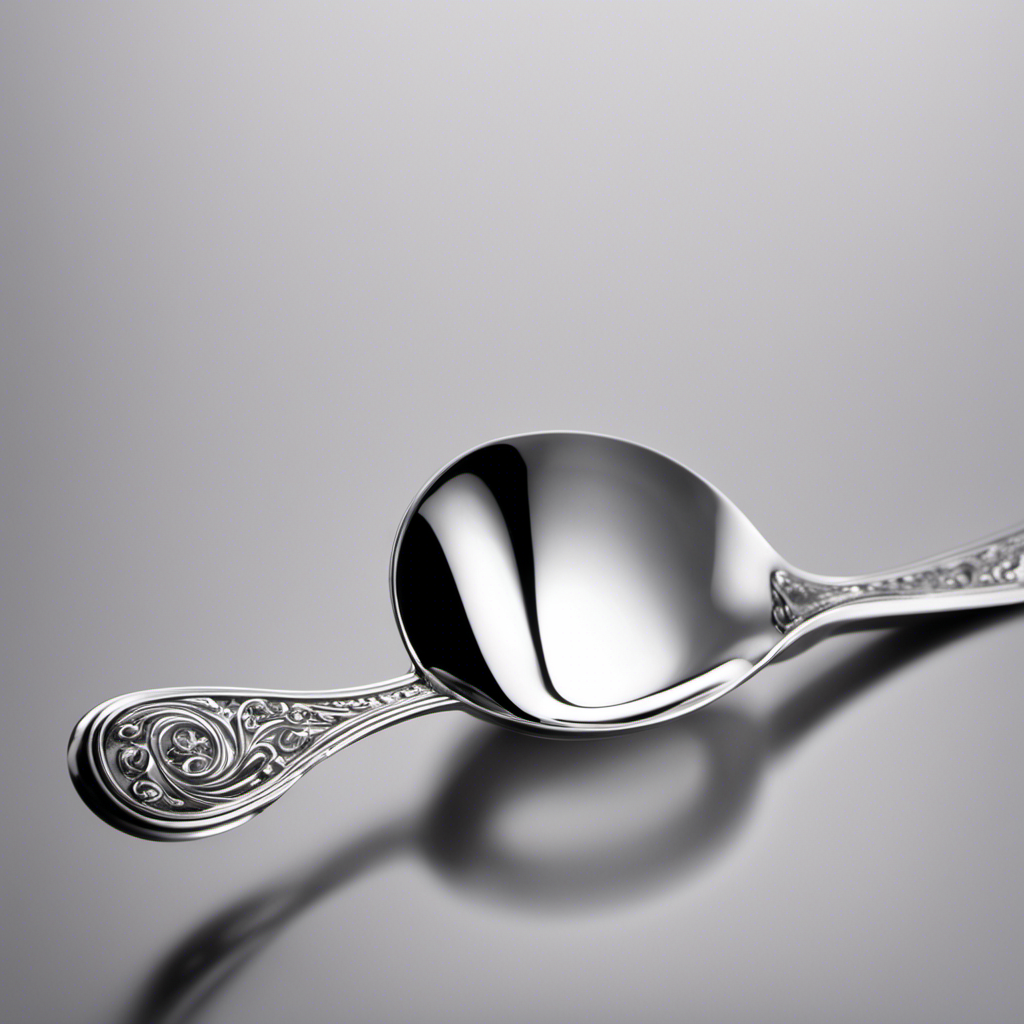 An image showcasing a precise measurement of a quarter of a half teaspoon