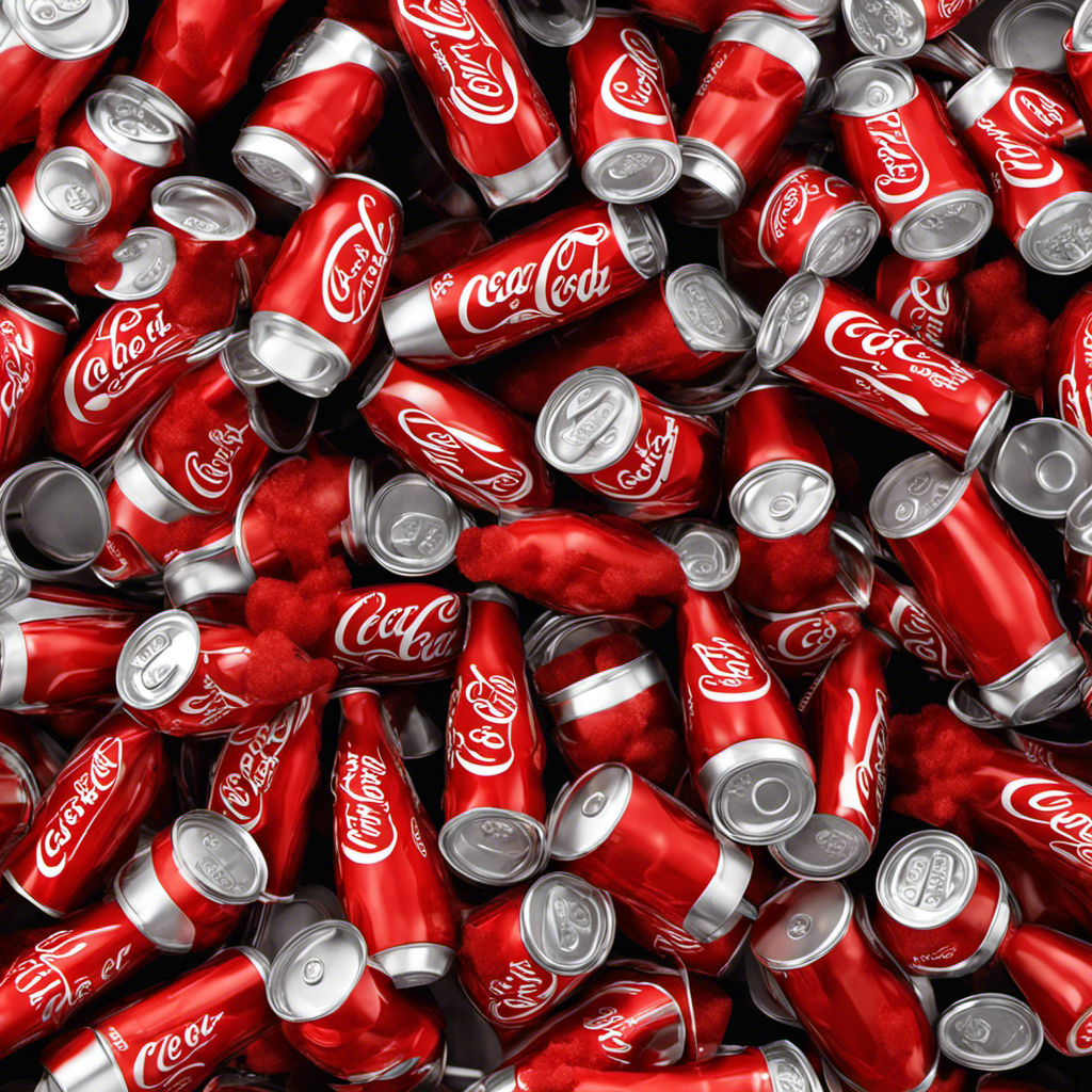 An image showing a glass of Coca-Cola filled with 9 teaspoons of sugar, visually representing the alarming amount of sugar contained in a single serving, for an informative blog post