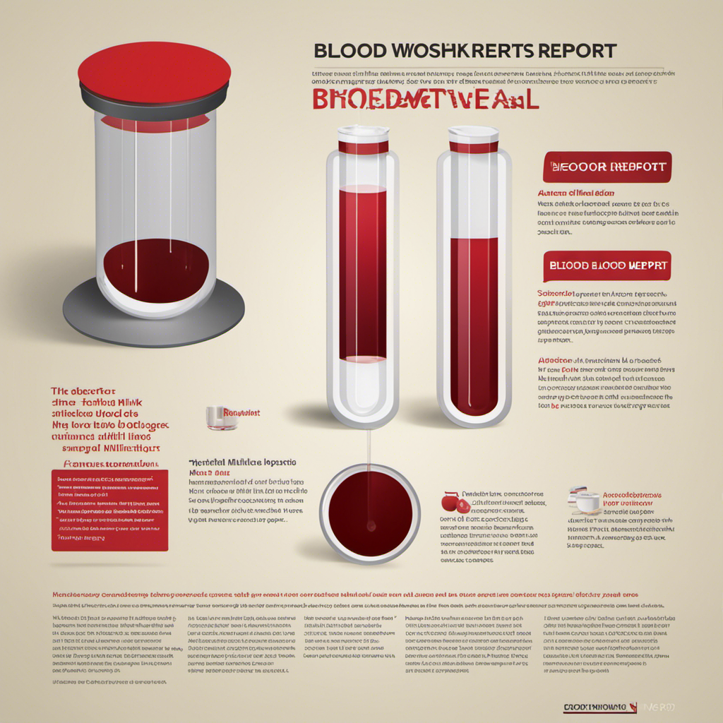 An image showcasing a bloodwork report with a before-and-after comparison