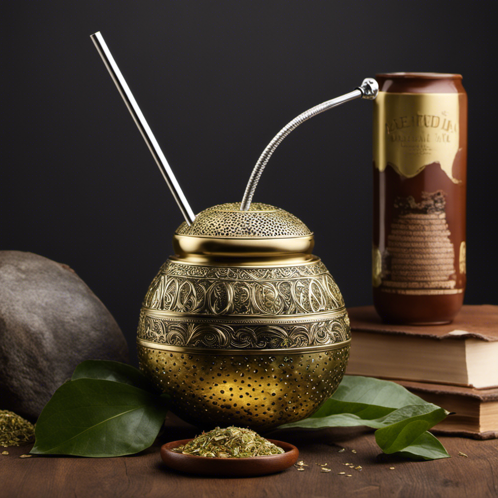 An image showcasing a traditional yerba mate gourd filled with loose leaf yerba mate, accompanied by a bombilla (metal straw) resting on top, inviting readers to explore the perfect amount for a satisfying brew