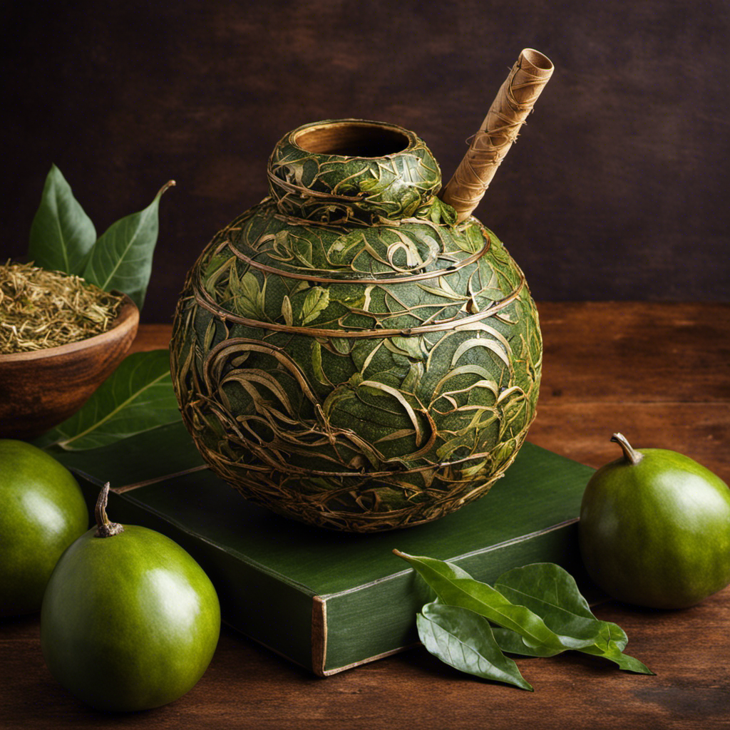 An image capturing the ritual of drinking Yerba Mate from a gourd