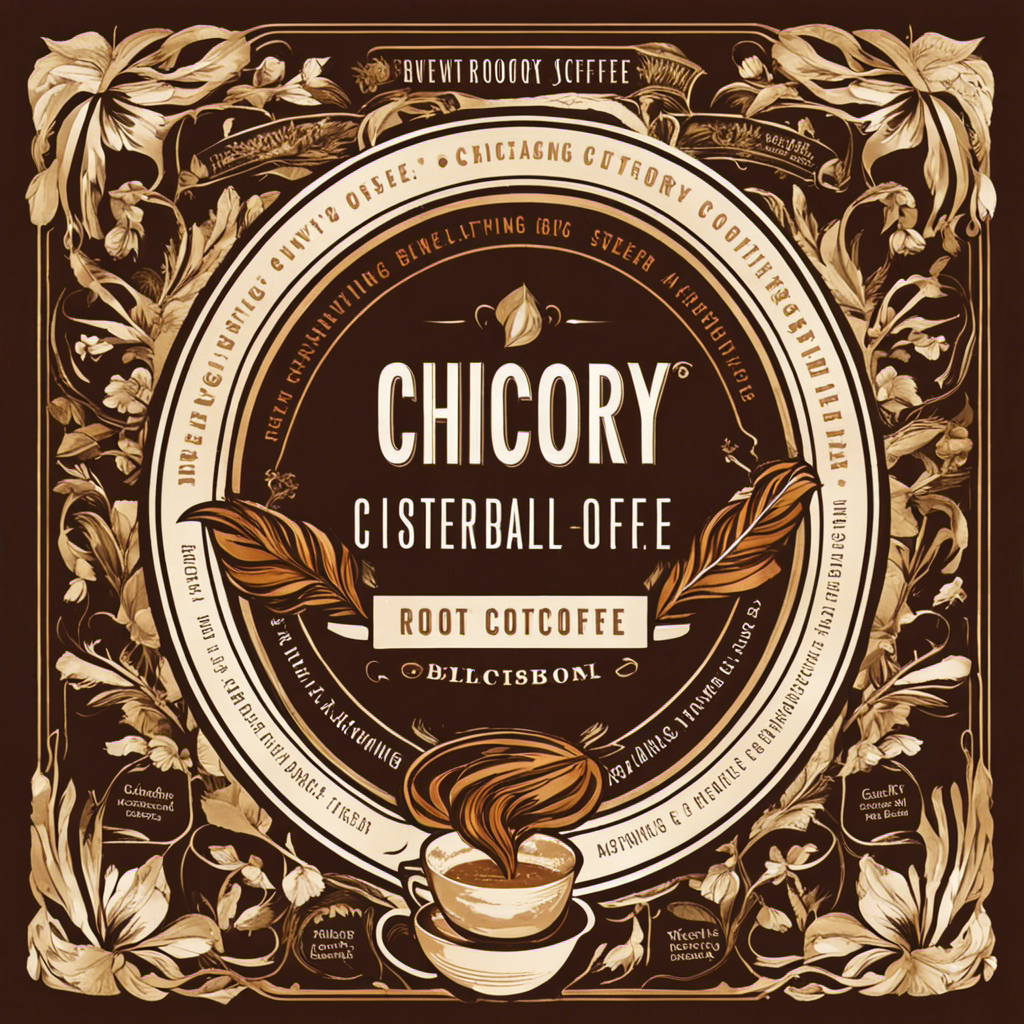 An image showcasing the step-by-step process of brewing chicory root coffee substitute - from grinding roasted roots to steeping them in boiling water, capturing the rich aroma and deep brown color