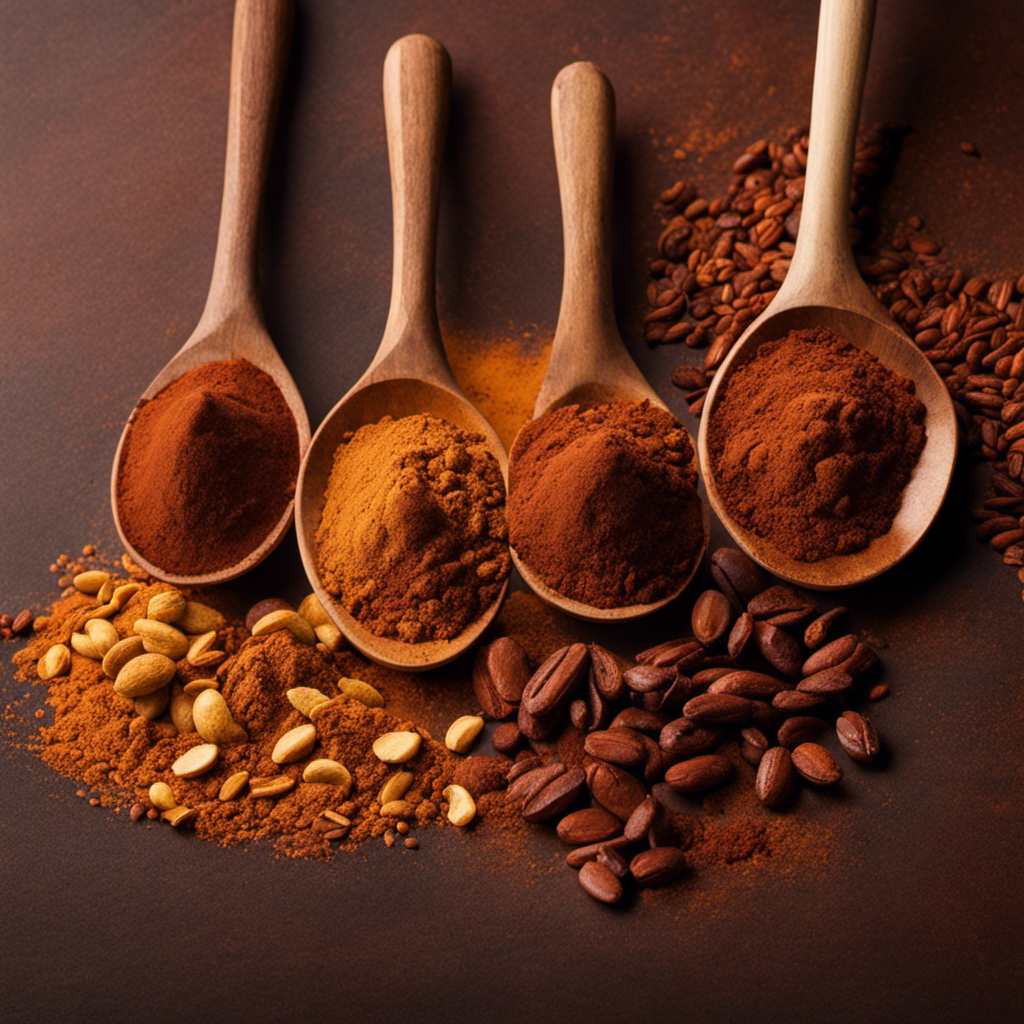 An image showcasing the step-by-step process of transforming raw cacao beans into fine cocoa powder