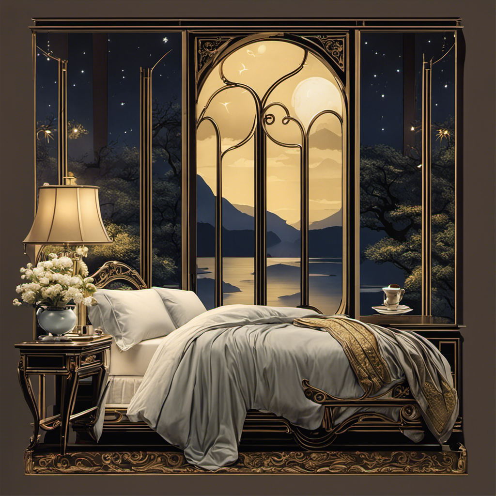 An image capturing a serene bedroom scene illuminated by moonlight