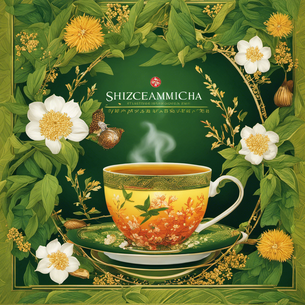 An image capturing a steaming cup of Shizuoka Genmaicha, adorned with freshly roasted brown rice and vibrant green tea leaves