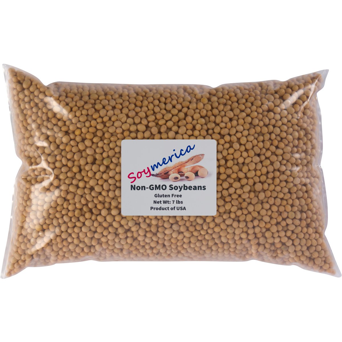 A bag of peanuts on a white background.