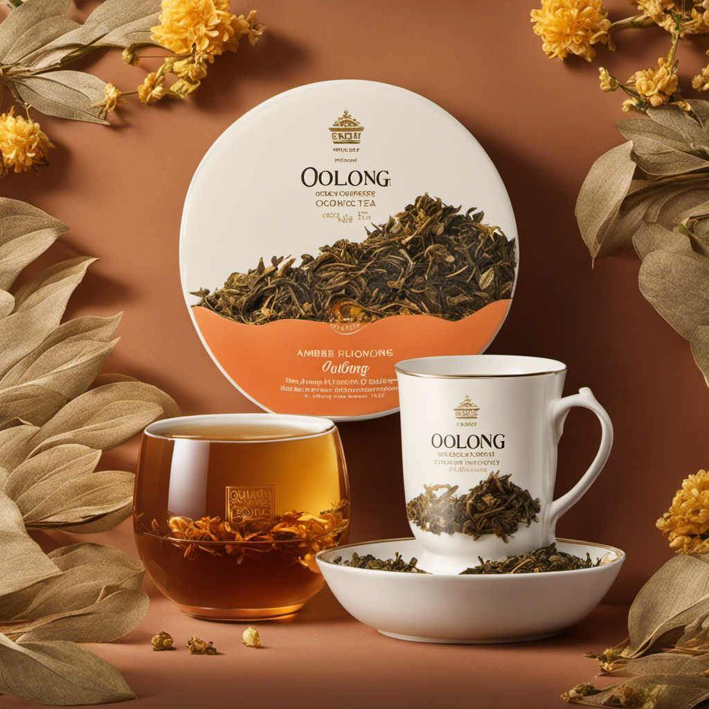 An image capturing the essence of oolong tea's rich flavor profile and unique aroma