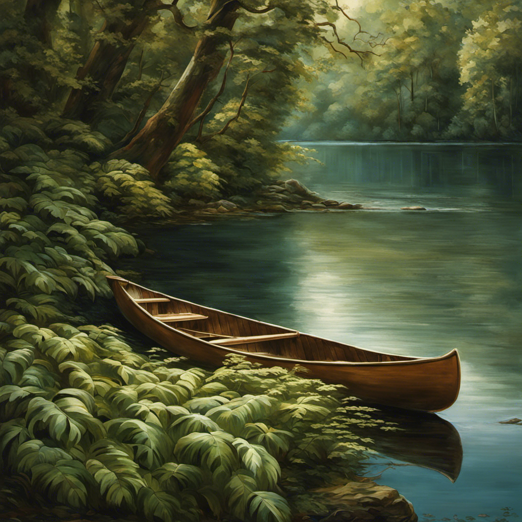 An image capturing the essence of the canoe's symbolism in "The Pearl
