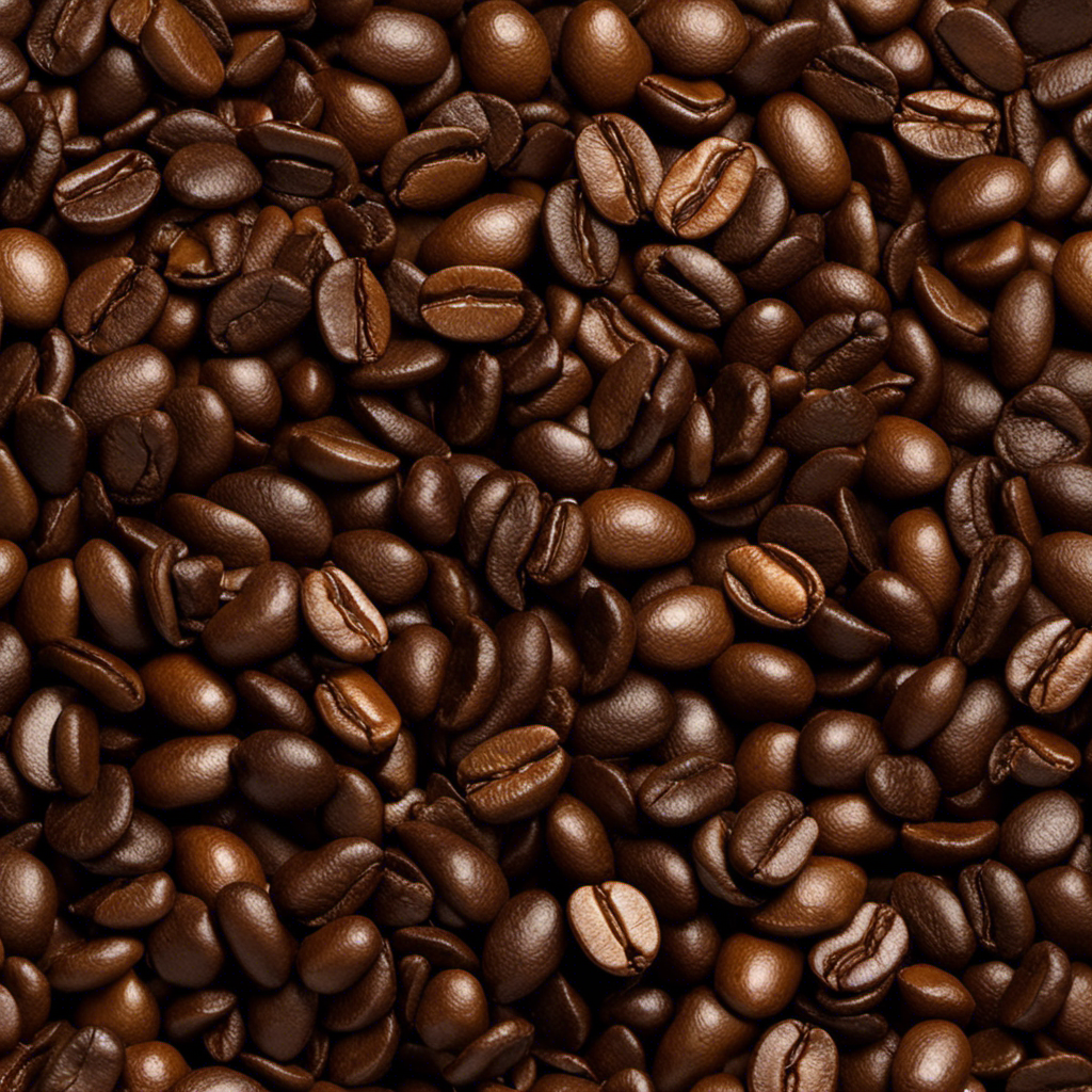 An image showcasing a coffee bean's transformation from golden brown to a dark, burnt shade