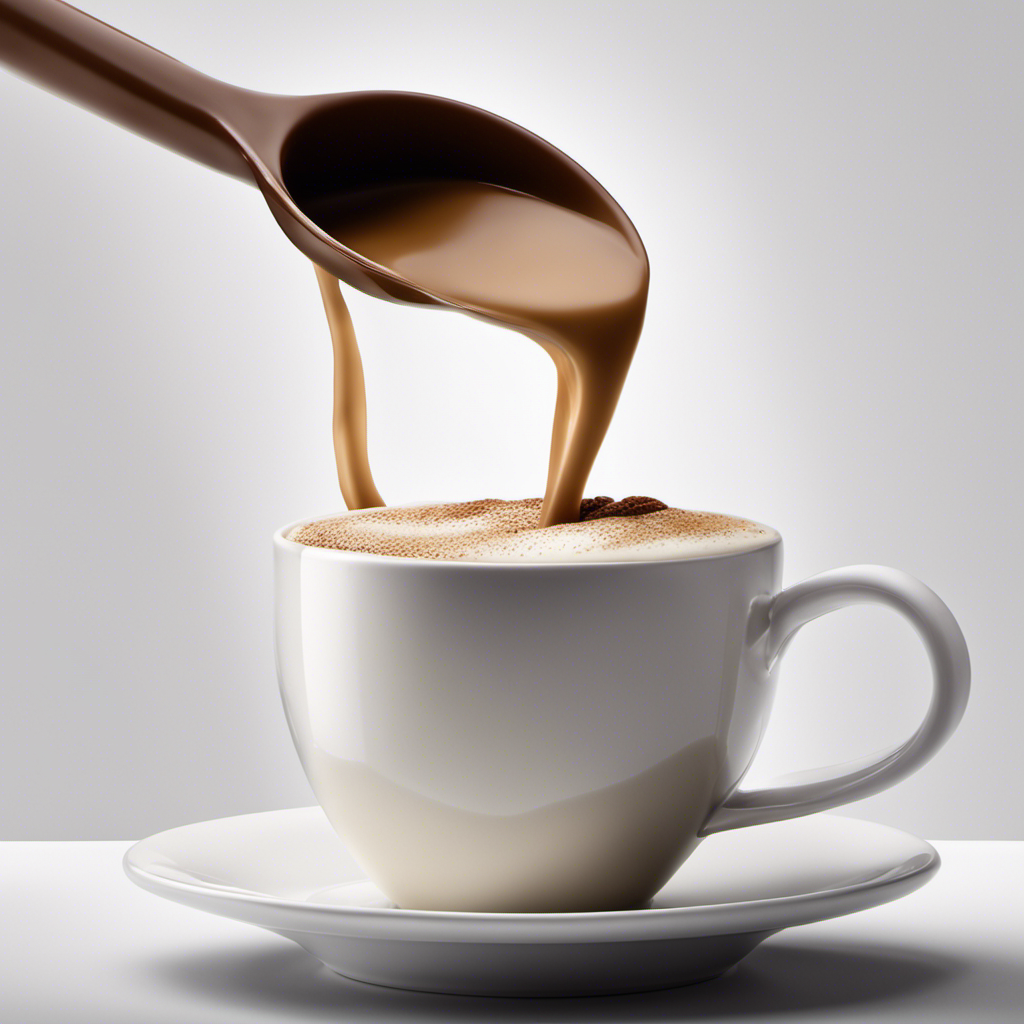 An image showcasing a steaming cup of coffee with a creamy, velvety texture