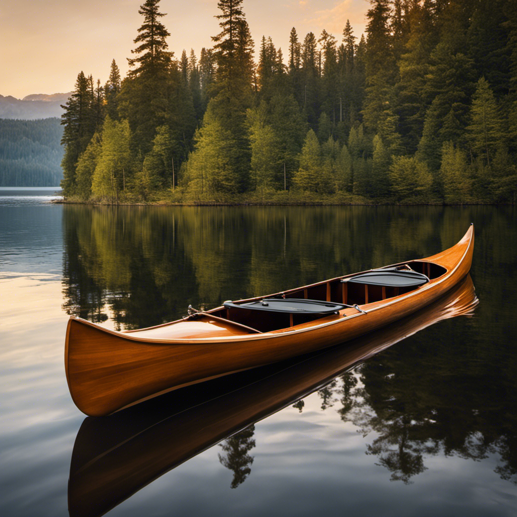 An image that showcases the contrasting features of a canoe and a kayak