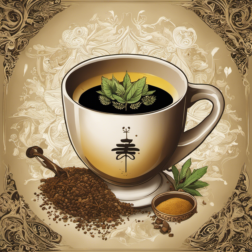 An image showcasing a steaming cup of yerba mate, surrounded by various toxicity symbols, emphasizing its toxicity level