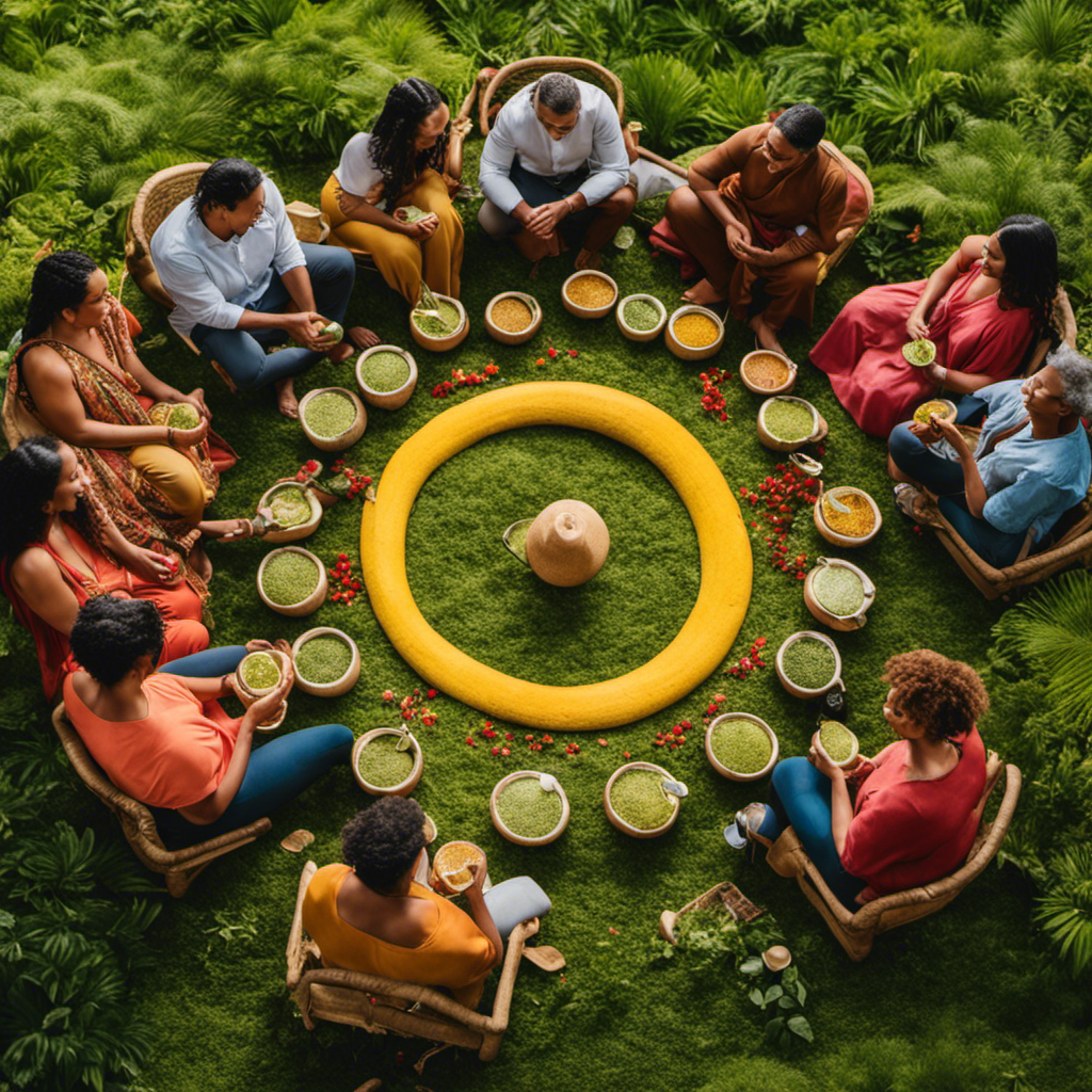An image showcasing a vibrant Yerba Mate Circle of Drink experience