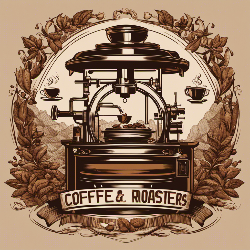 An image of a skilled coffee roaster, surrounded by a variety of coffee beans from around the world