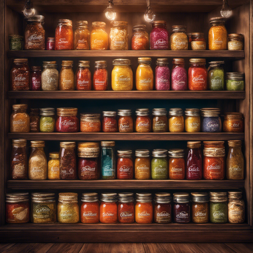 An image featuring a cozy corner of a grocery store with neatly stacked shelves filled with jars of Postum, showcasing a variety of flavors