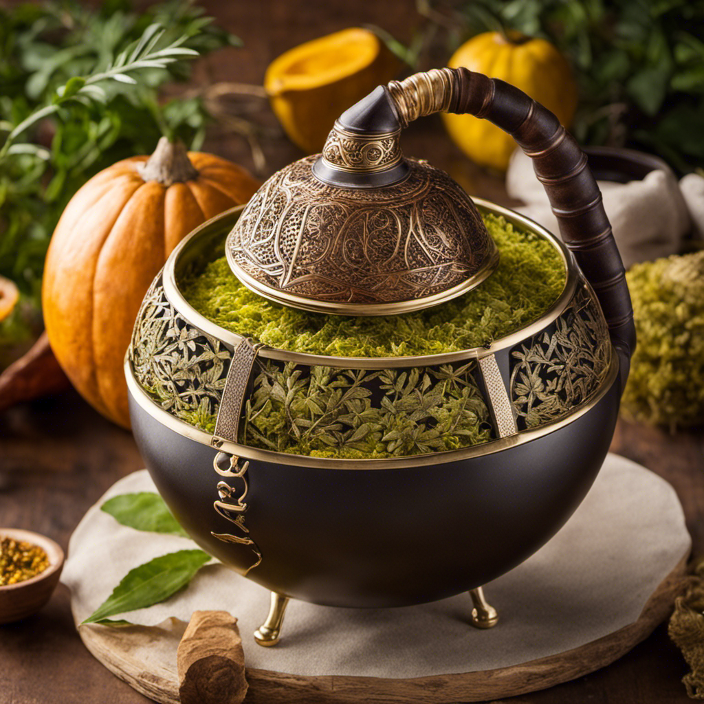 A vibrant, captivating image showcasing the art of flavoring Yerba Mate