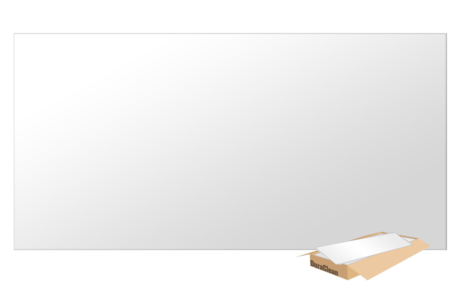 uDecor DuraClean Smooth White 2x4 Vinyl Ceiling Tile