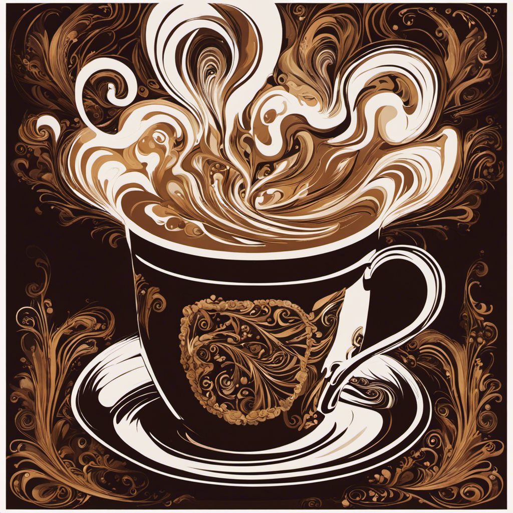 An image showcasing a steaming cup of Ryze Mushroom Coffee, with swirling wisps of aromatic steam, highlighting the rich, earthy tones of the beverage