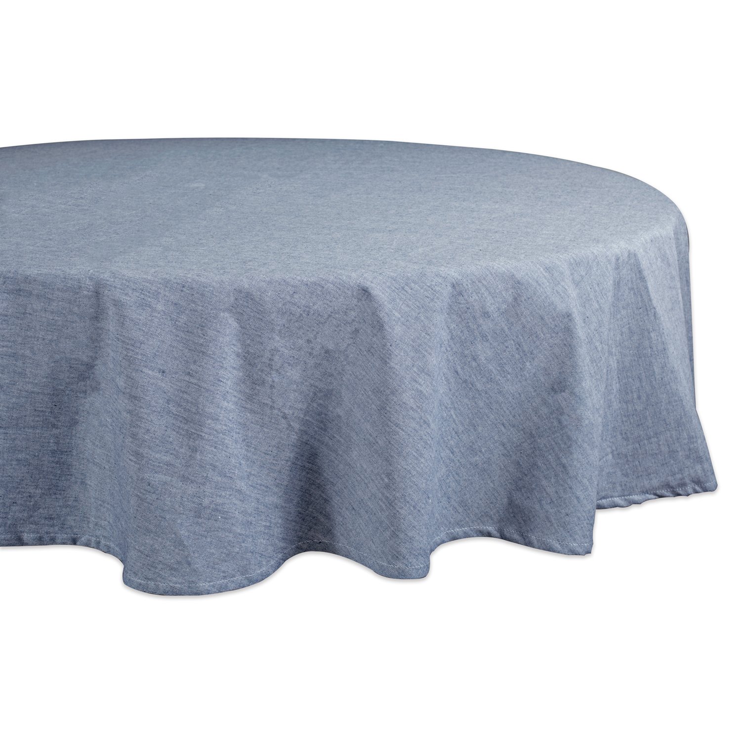 DII Chambray Kitchen, Tabletop Collection, Blue, 70" Round