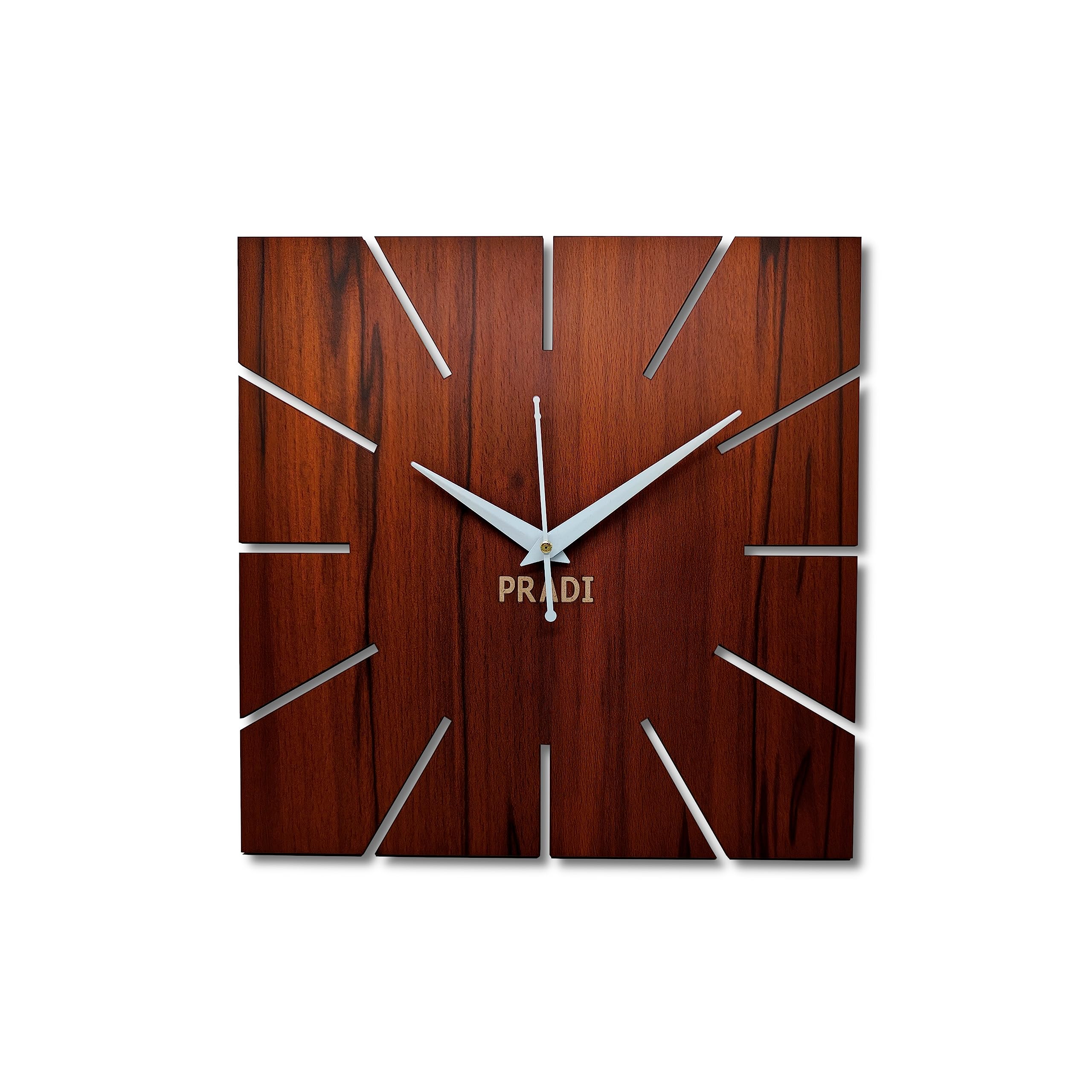PRADI Handcrafted Wooden Wall Clock