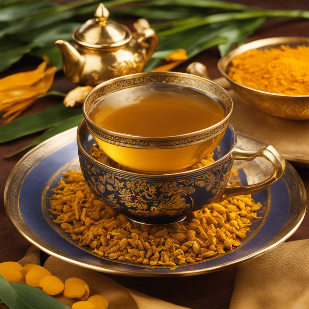 An image capturing the essence of Amaxon Tea Turmeric Traditional Chinese Medicine