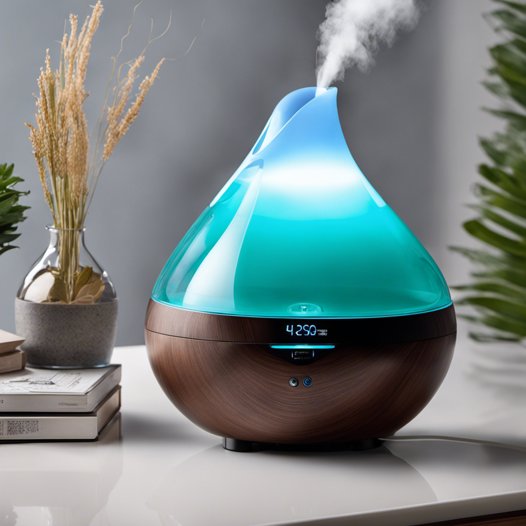 An image showcasing the AquaOasis Cool Mist Humidifier in action
