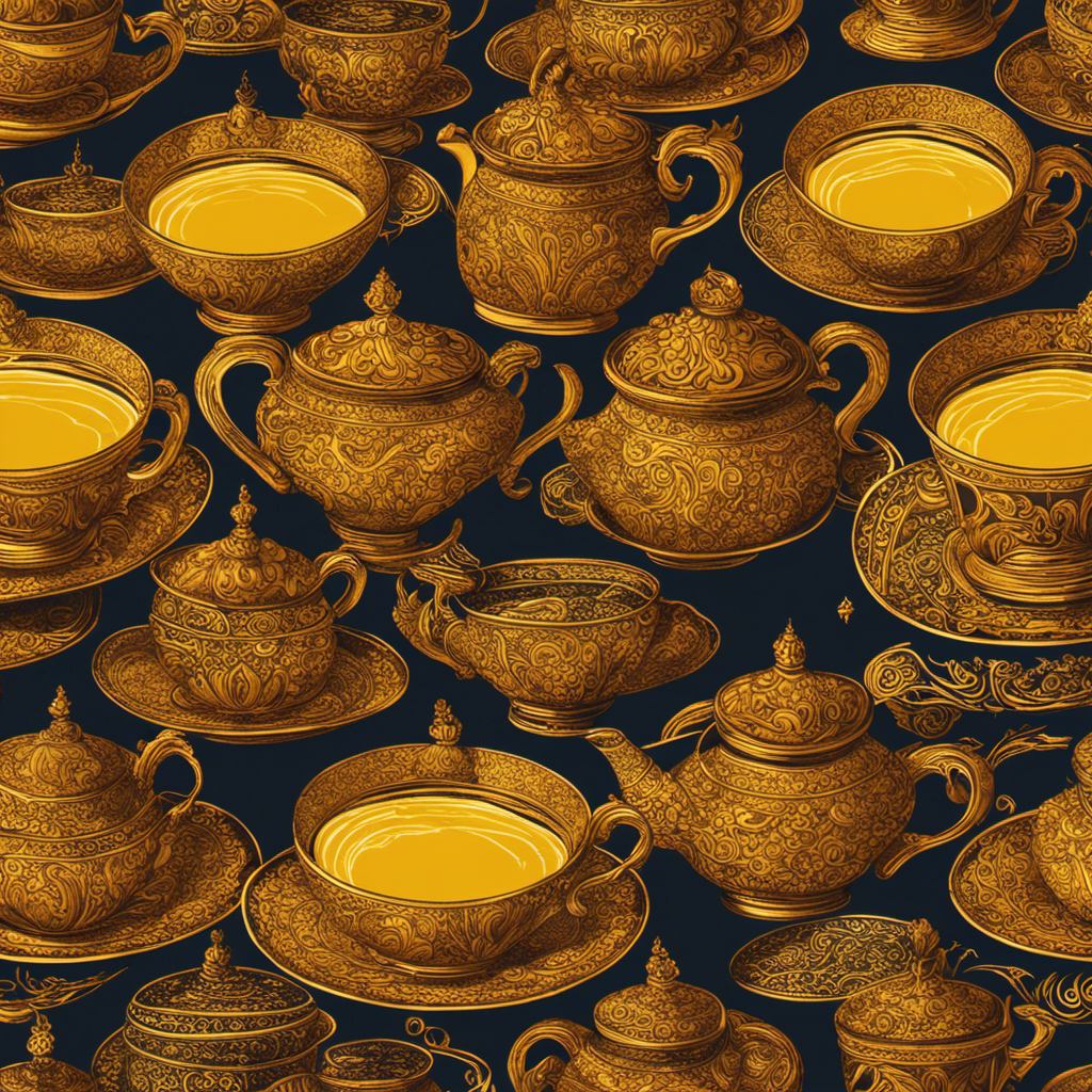 An image showcasing a steaming cup of Benigits' Turmeric Tea, with vibrant yellow hues and swirling wisps of aromatic steam rising above the cup, evoking warmth, relaxation, and natural wellness