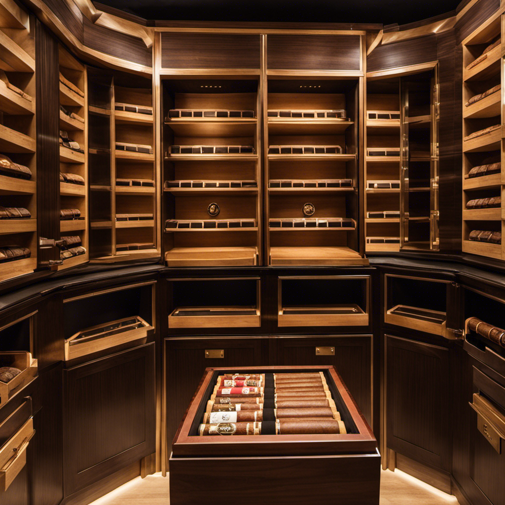 An image of a cigar humidor filled with premium cigars perfectly maintained at an ideal humidity level, thanks to Boveda 62% Two-Way Humidity Control Packs