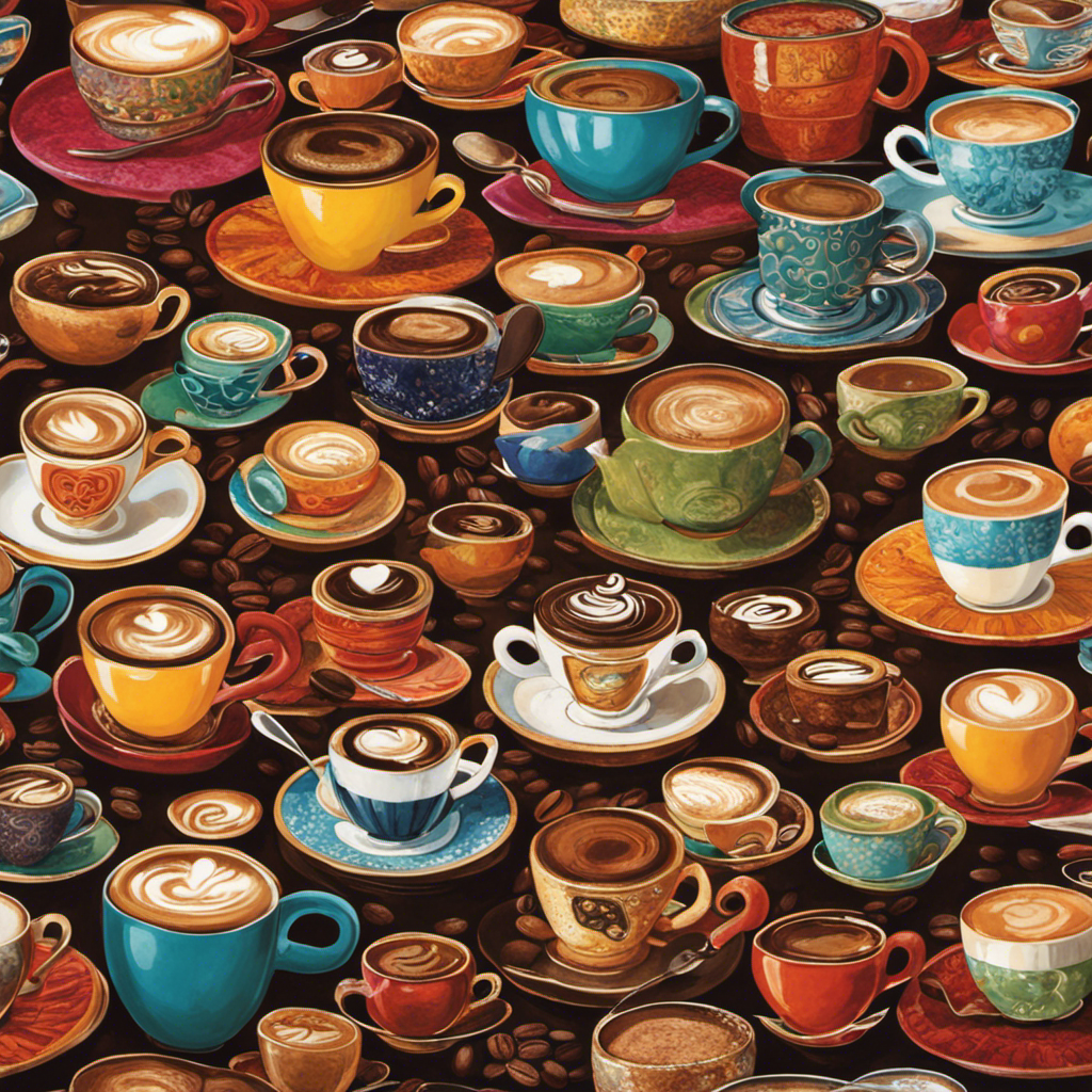 An image showcasing the vibrant coffee culture around the world