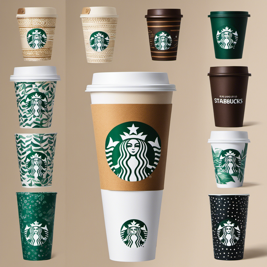 An image showcasing Starbucks' size options, from the petite "Short" to the colossal "Trenta