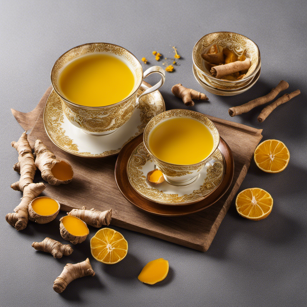 the invigorating essence of a steaming cup of Healthy Turmeric and Ginger Tea