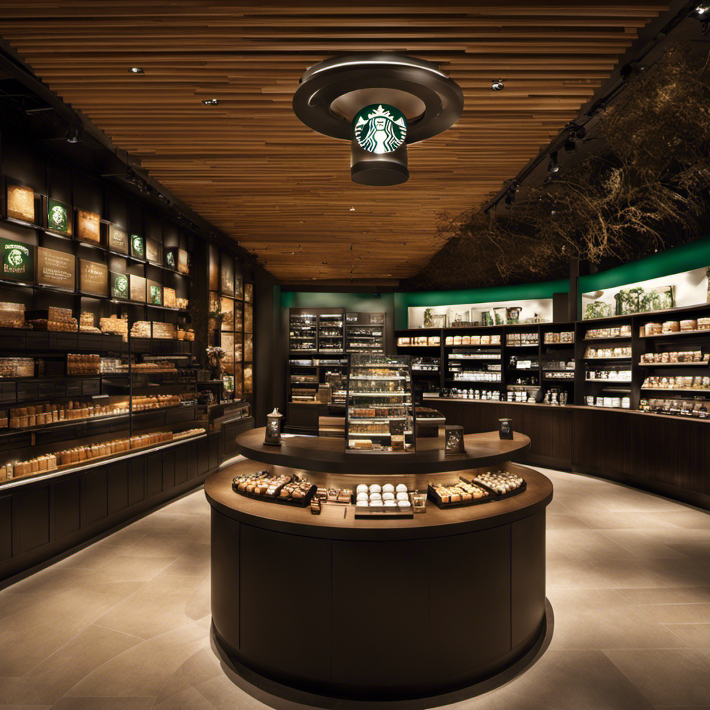 An image showcasing the transformation of Starbucks from a humble single-store brand to a worldwide coffee powerhouse