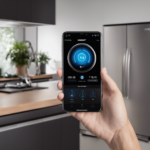 An image showing a person holding a smartphone with the Ecovacs Deebot N79 app open