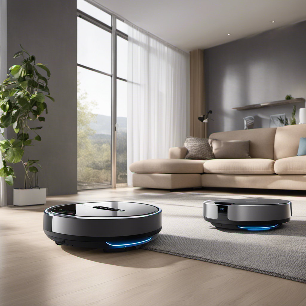 An image showcasing the Ecovacs Deebot 500 and Ecovacs Deebot 710 side by side, highlighting the advanced Smart Navigation 2