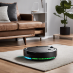 An image showcasing Ecovacs robotic vacuum seamlessly connecting to a new WiFi network
